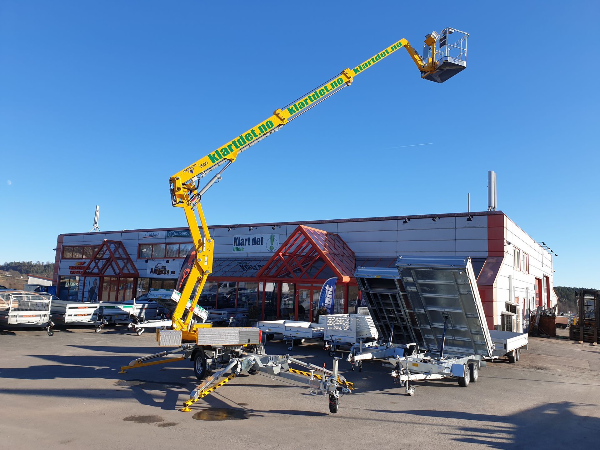 Klart Det! butikk og tilhengerlift i Larvik